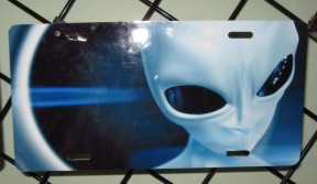 Alien License Plate