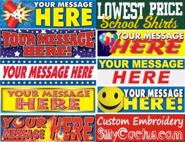 Some Sample Banners That We Can Make For You
